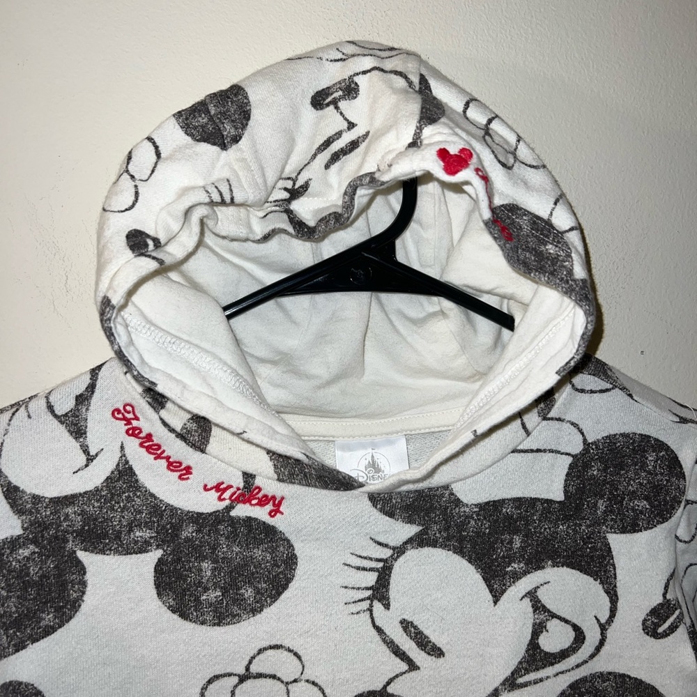 Disney White and Black Mickey Mouse Hoodie Dress for Kids - Picture 3 of 5